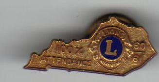 1906-61 Lions Club Attendance Award Pin